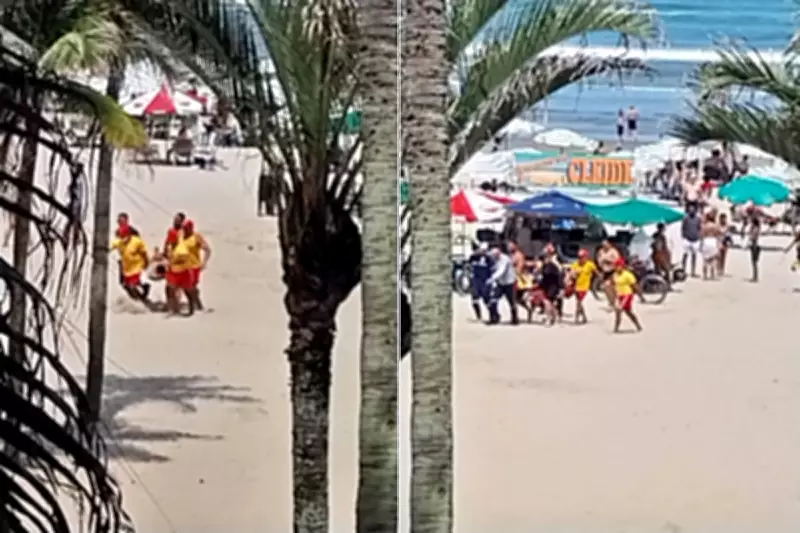 Dois homens morrem afogados no mar de Praia Grande, SP, após resgate