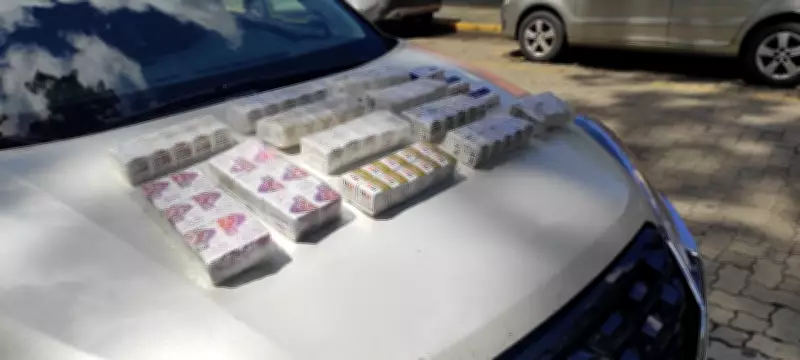 Dois suspeitos são presos com produtos ilegais na Via Dutra, em Itatiaia