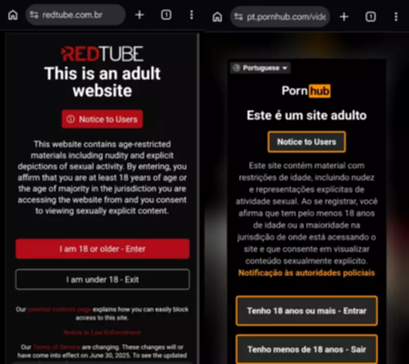 ECA Digital em vigor: redes sociais e sites pornôs ainda não cumprem novas regras para menores