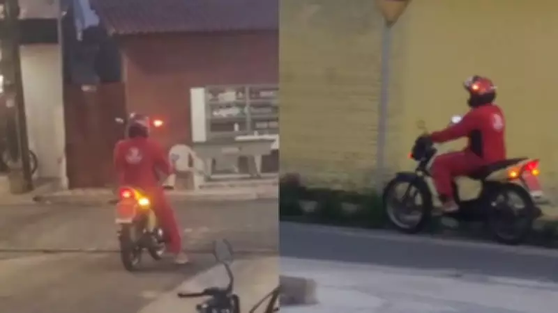 Empresário cria capacete com seta sincronizada com a moto e viraliza no Piauí