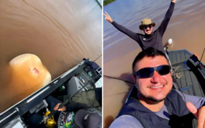 Engenheiro captura arraia gigante de 63 kg no Rio Araguaia em pescaria inusitada