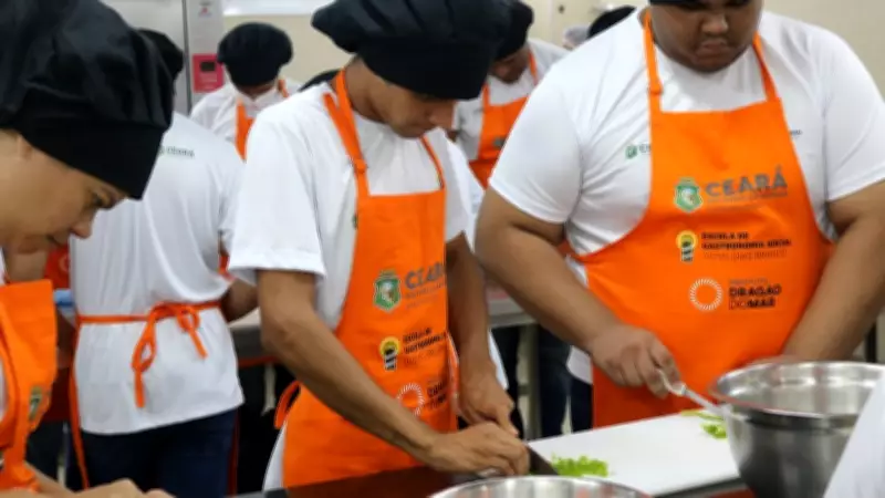Escola de Gastronomia Social oferece 200 vagas gratuitas em cursos profissionalizantes em Fortaleza