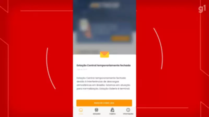 Estação Central do Metrô-DF é fechada após raios afetarem sistema elétrico durante tempestade