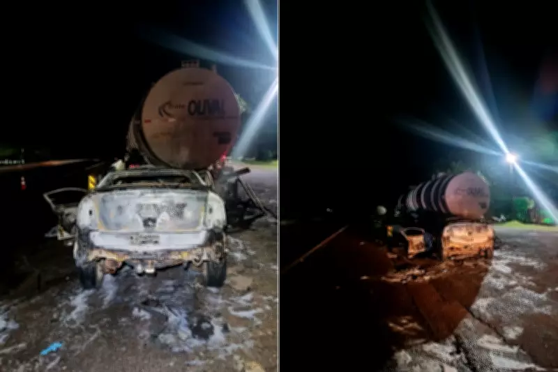 Estudante de 25 anos morre carbonizado em grave acidente na SP-425 em Presidente Prudente