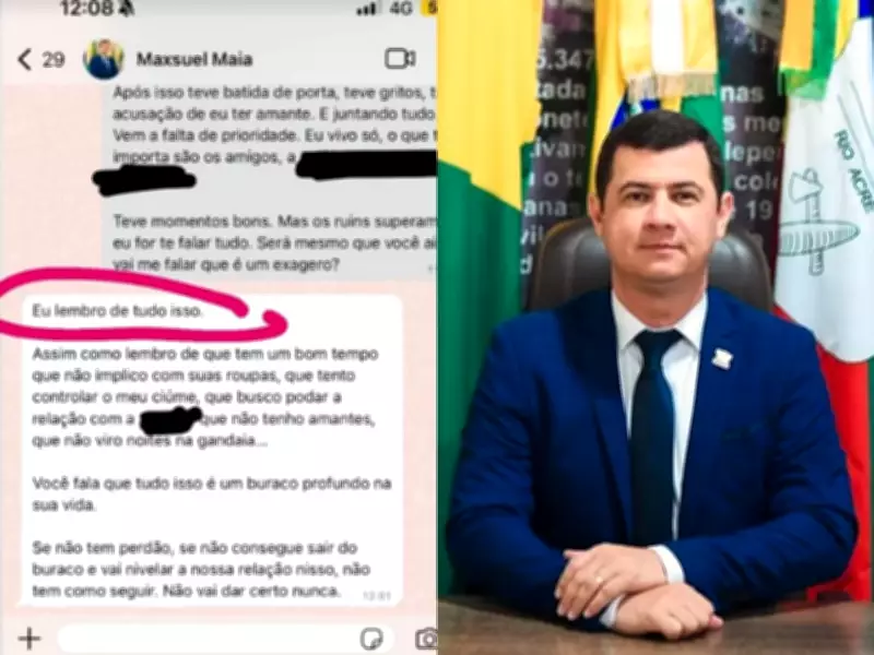 Ex-primeira-dama de Xapuri denuncia prefeito por agressões físicas e psicológicas