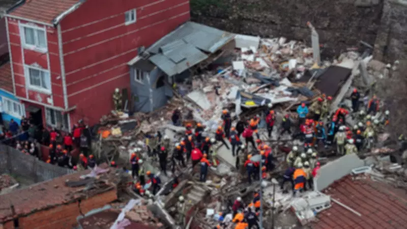 Explosão por vazamento de gás derruba dois prédios em Istambul e deixa nove feridos