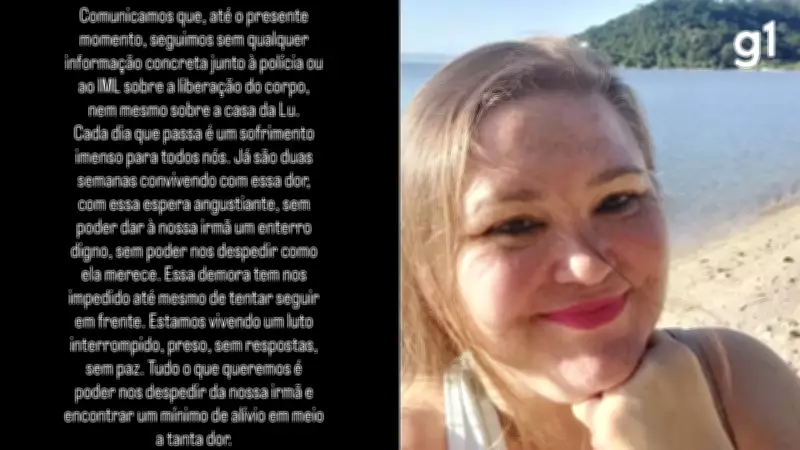 Família de corretora gaúcha esquartejada em SC vive luto interrompido à espera de liberação do corpo