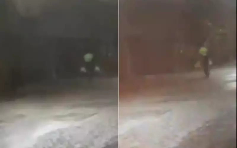 Gari é advertido após vídeo viralizar mostrando trabalho sob chuva forte em Palmas