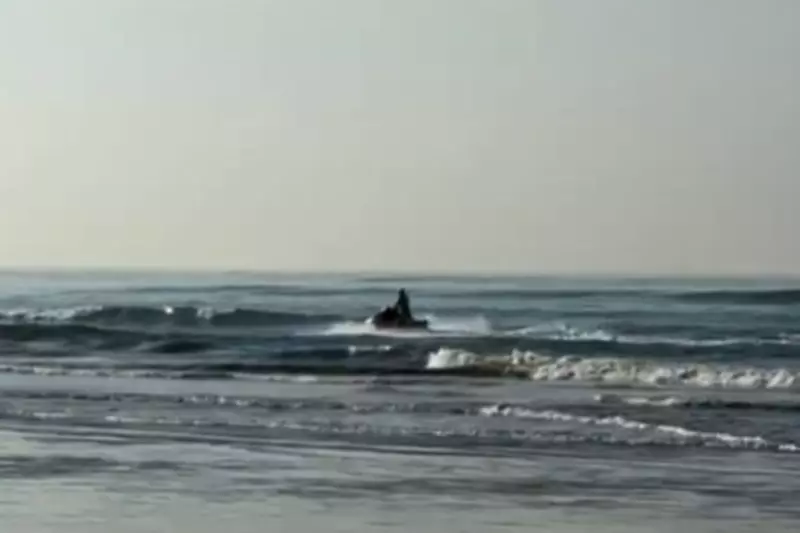 GBMar busca dois turistas desaparecidos no mar de Praia Grande após ondas surpreenderem jovens