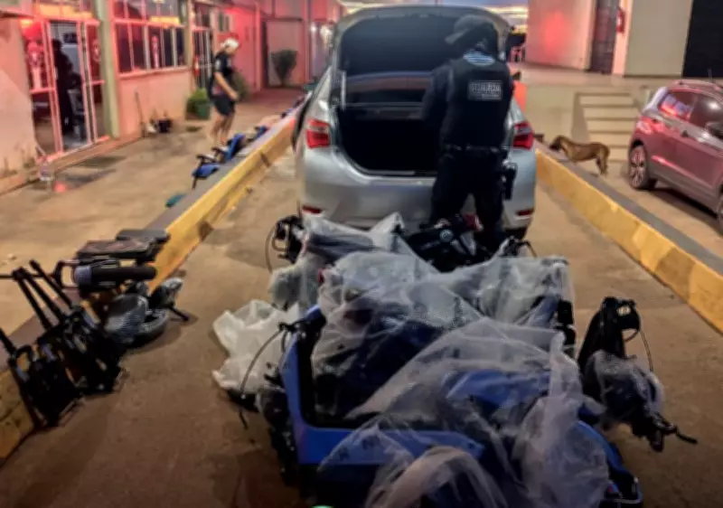 GCM de Bonfim apreende bicicletas elétricas e roupas de futebol em fronteira com Guiana