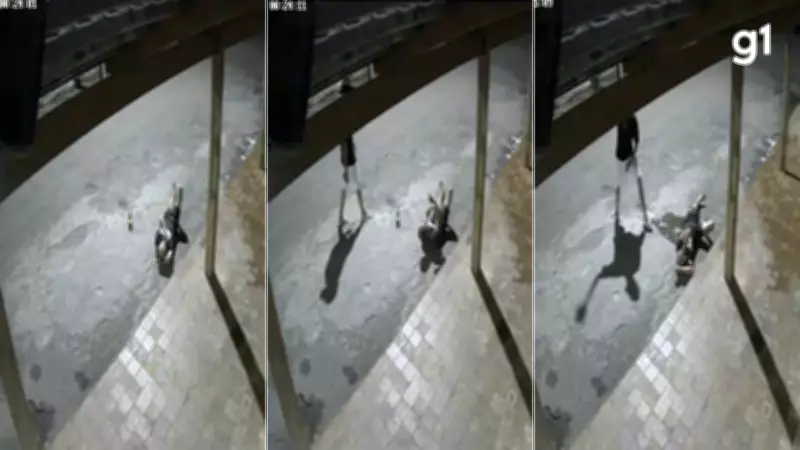 Homem embriagado é agredido com tijolo em calçada de Corinto; agressor é preso