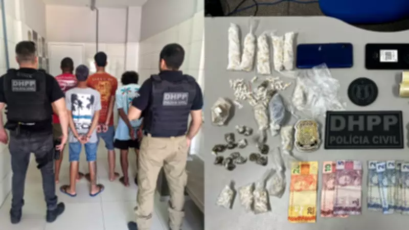 Homem investigado por homicídio é preso e outros três são flagrados traficando no Piauí