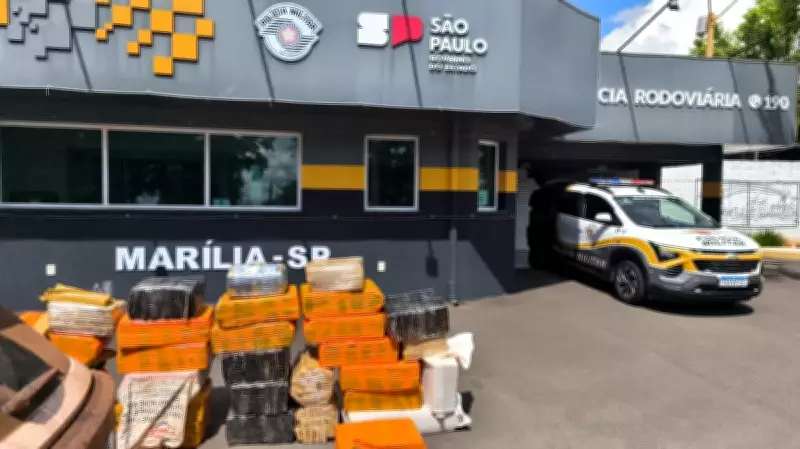 Homem preso com mais de 750 kg de drogas na SP-294 em Marília, interior de São Paulo