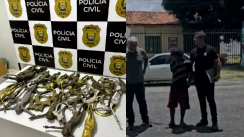 Homem é preso em Teresina por furtar crucifixos de cemitério e vendê-los por R$ 40