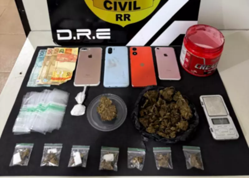 Homem reincidente é preso por tráfico de drogas em Boa Vista, Roraima