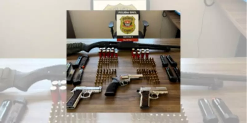 Homem tem arsenal apreendido após ameaçar servidor da Justiça com arma na cintura no interior de SP