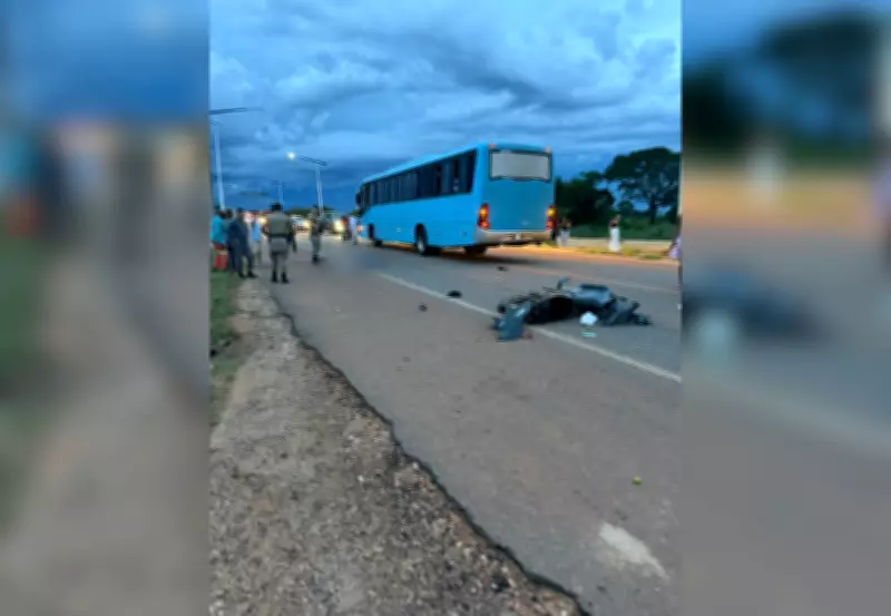 Idoso de 73 anos morre em grave acidente entre ônibus e moto na BR-235 em Pedro Afonso