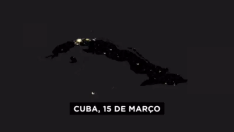 Imagens de satélite revelam Cuba mergulhada na escuridão após colapso energético histórico