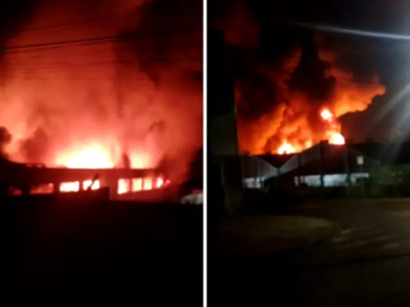 Incêndio atinge fábrica de colchões em Campinas; bombeiros controlam chamas sem vítimas