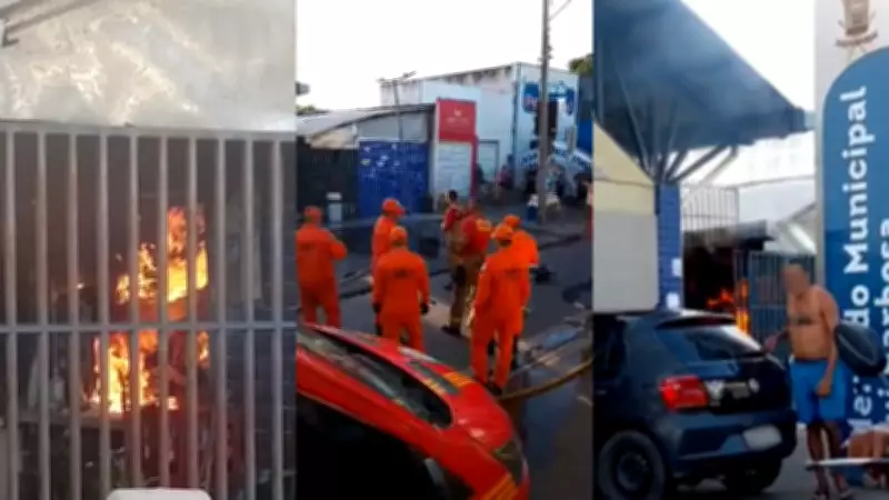 Incêndio atinge Mercado Municipal em Teresina e deixa feridos; bombeiros atuam no local