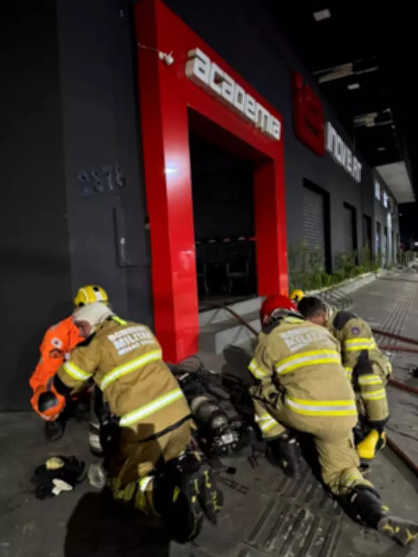 Incêndio criminoso destrói academia em Montes Claros; polícia investiga