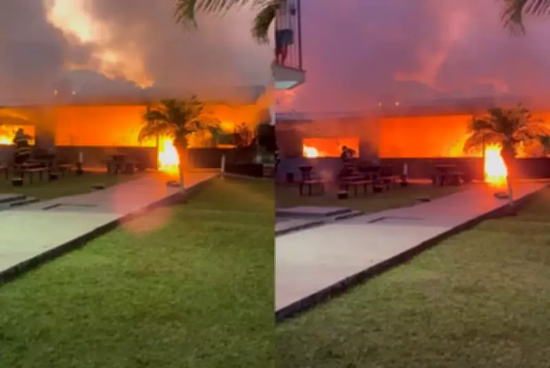 Incêndio destrói escola de paraquedismo em Boituva após possível curto-circuito