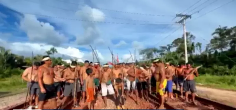 Indígenas Gavião encerram bloqueio da Ferrovia Carajás após cinco dias de protestos