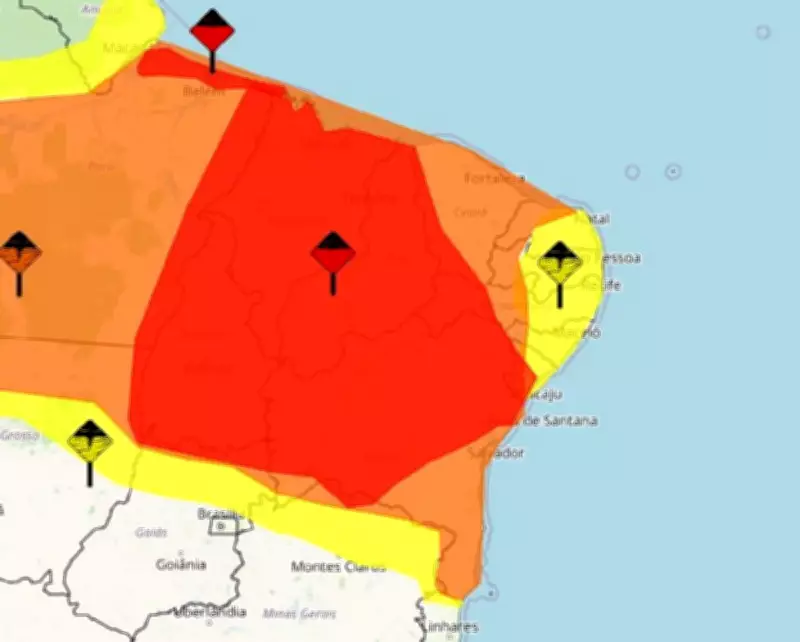 Inmet emite alertas de chuvas intensas para todo o Rio Grande do Norte