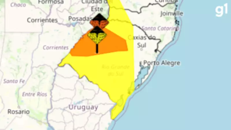 Inmet emite alertas laranja e amarelo para tempestades e calor intenso no Rio Grande do Sul