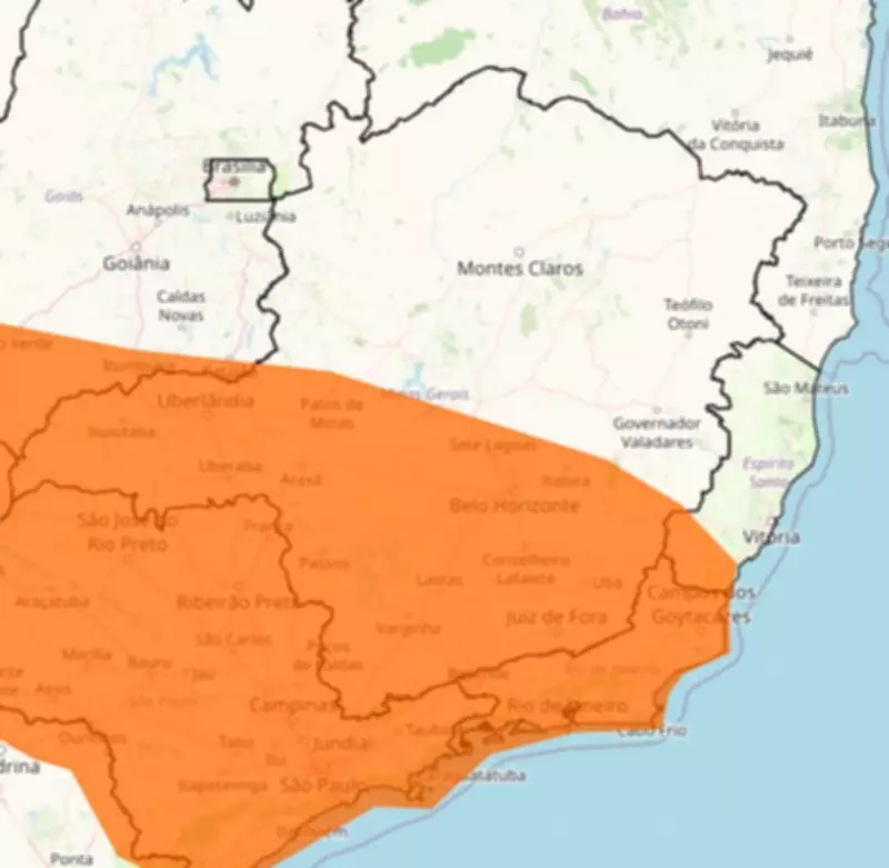 Inmet emite aviso laranja de chuvas intensas para Grande BH e Minas Gerais
