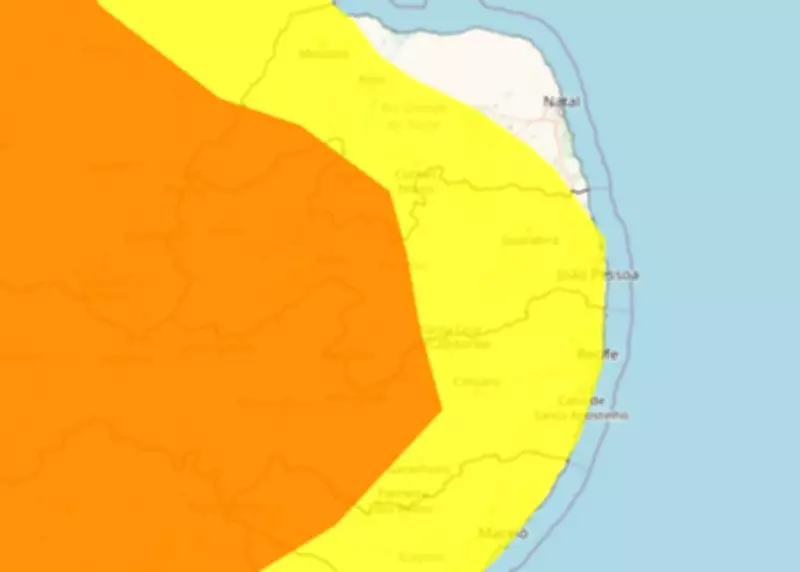 Inmet renova alertas amarelo e laranja para chuvas intensas em toda a Paraíba