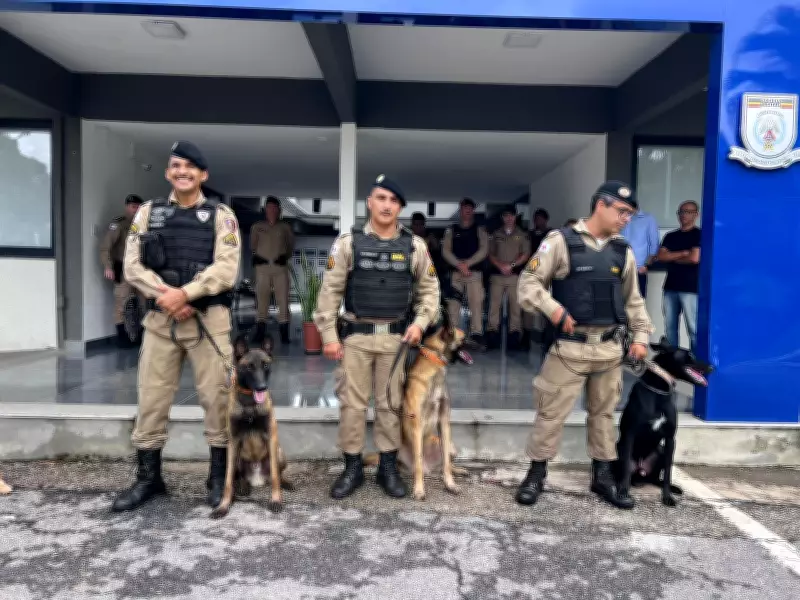 Ipatinga: Polícia Militar reforça combate ao crime com três novos cães farejadores