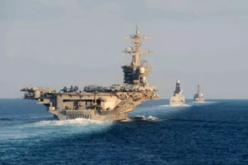 Irã lança mísseis contra porta-aviões americano USS Abraham Lincoln no Estreito de Ormuz