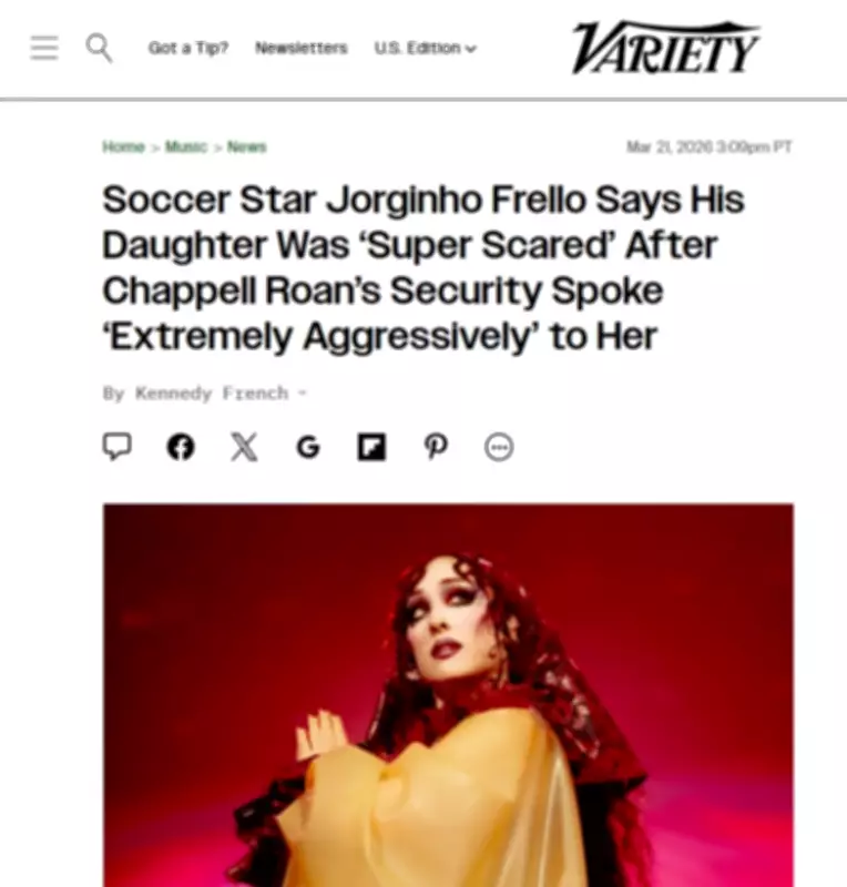 Jorginho, do Flamengo, critica Chappell Roan após confusão com filha em hotel de SP