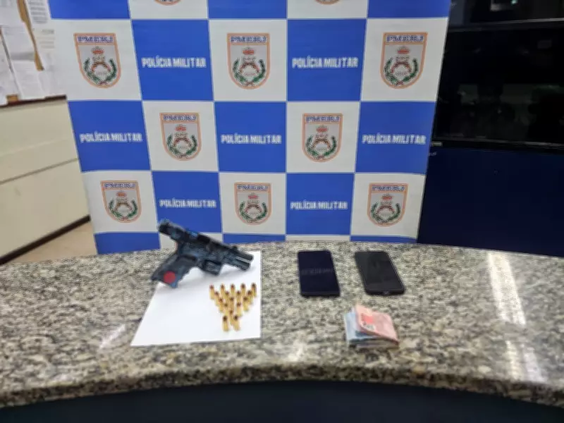 Jovem de 18 anos é preso com pistola 9mm em carro blindado em Barra Mansa