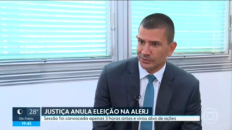 Justiça anula eleição da Alerj que elegeu Douglas Ruas e expõe crise política no RJ