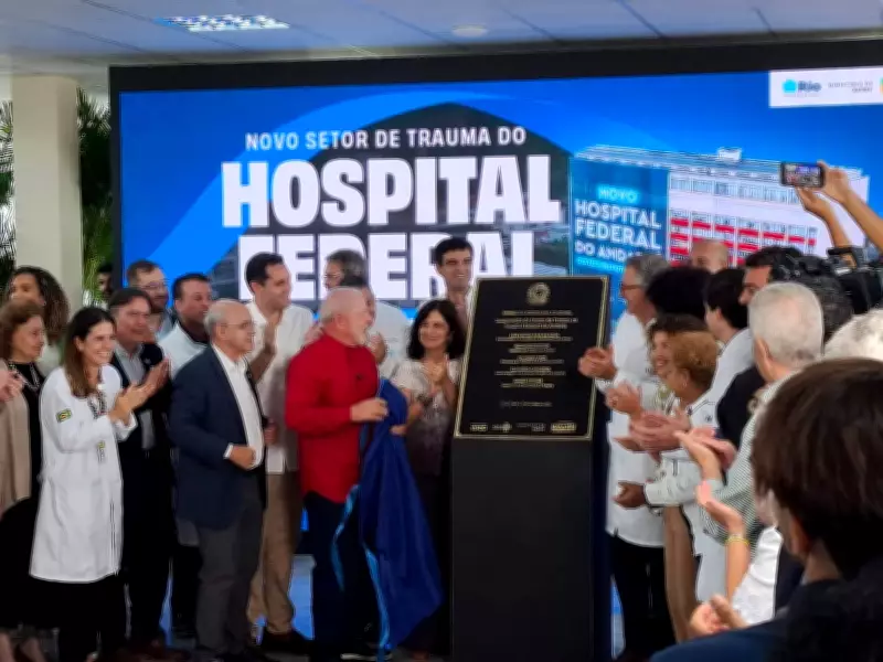 Lula inaugura novo setor de trauma no Hospital Federal do Andaraí, no Rio de Janeiro