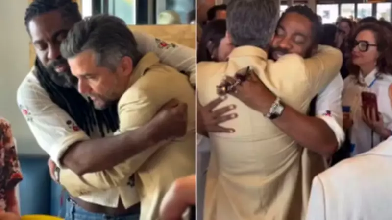 Lázaro Ramos e Wagner Moura se reencontram em Los Angeles às vésperas do Oscar 2026