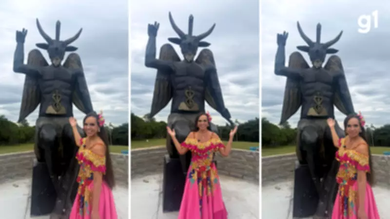 Mãe de Santo vira porta-voz e constrói santuário com estátua de 5 metros para Belzebu