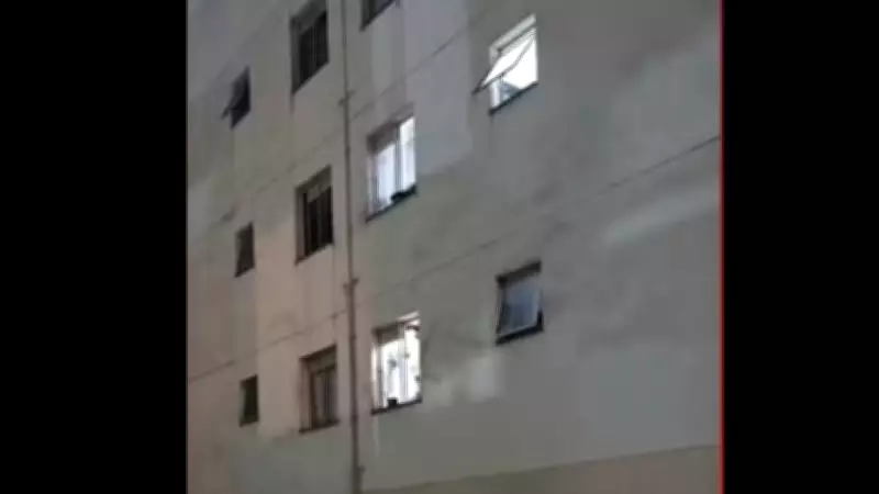 Mãe salta do 3º andar com filha para fugir de agressões do companheiro em Suzano