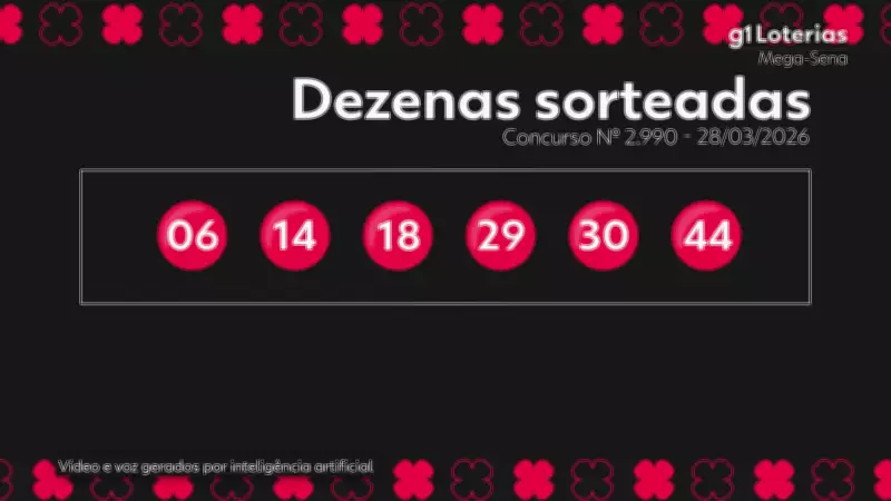 Mega-Sena 2990: Aposta em Barra de São Miguel acerta quina e fatura R$ 48 mil