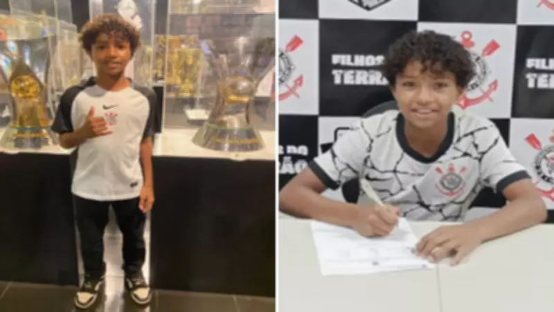 Menino de 10 anos de Riolândia é contratado para a base do Corinthians após se destacar em escolinha pública