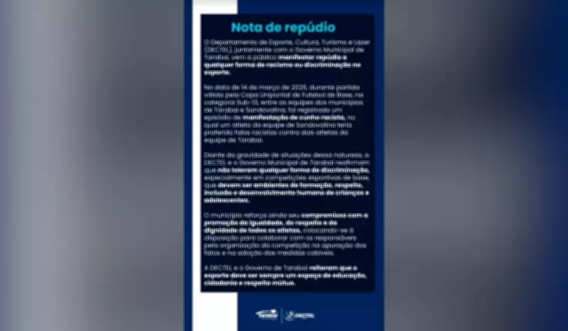 Menino de 11 anos sofre injúria racial em partida de futebol em Tarabai, SP