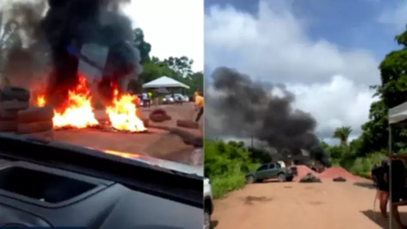 Moradores bloqueiam BR-222 no Baixo Parnaíba exigindo melhorias na rodovia