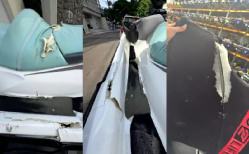 Moto aquática é atropelada por barco pirata em Balneário Camboriú; piloto relata ver 'morte nos olhos'