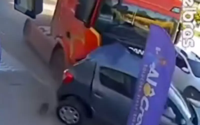 Motoboy herói salva motorista em engavetamento com carreta desgovernada na SE-065