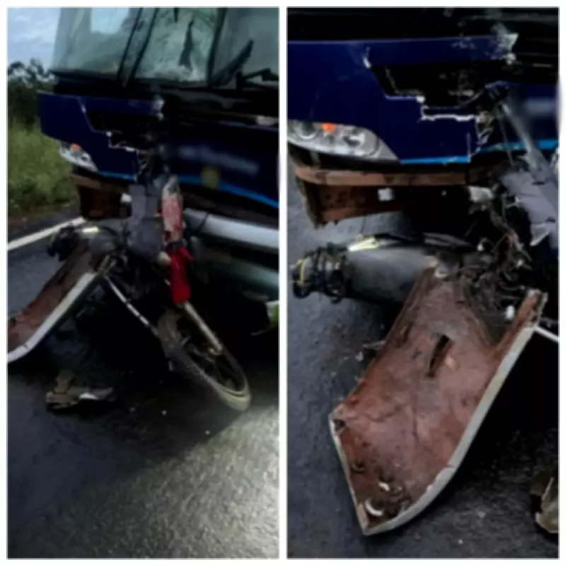 Motociclista de 60 anos morre em colisão frontal com ônibus escolar em Cônego Marinho