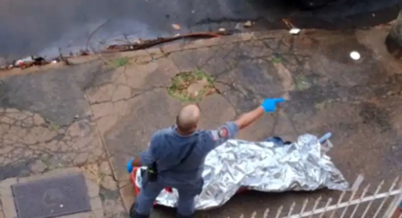 Motociclista sofre queda e fratura a perna durante chuva em Indaiatuba