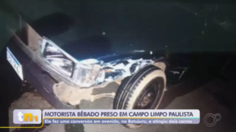 Motorista com CNH vencida é preso após dirigir embriagado e colidir com dois veículos em SP