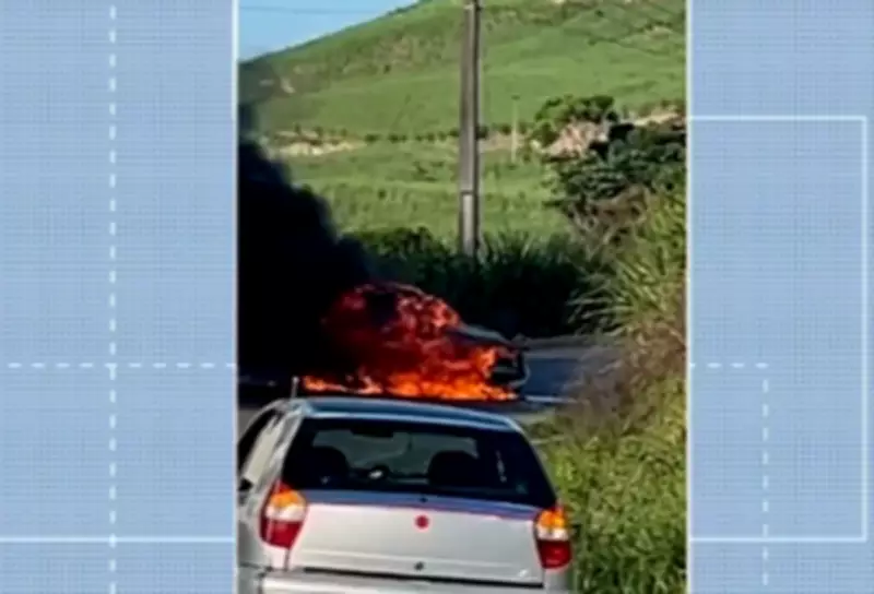 Motorista embriagado causa colisão e incêndio na AL-460 em Porto Calvo, Alagoas
